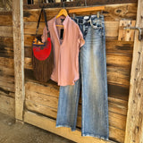 KanCan Mid Rise Wide Leg Jeans