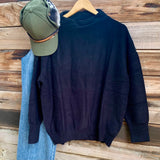 Black Funnel Neck Sweater