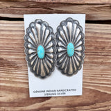Kingman Turquoise Long Concho Earrings – Rita Lee
