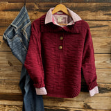 Southwest Merlot Sweater