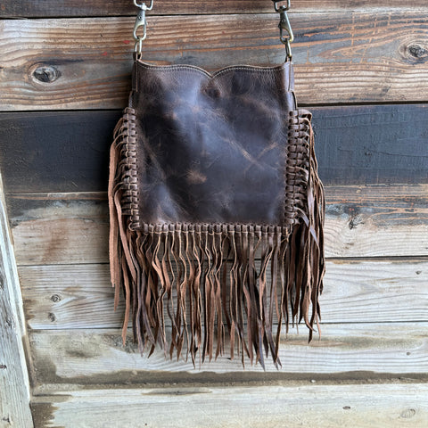 Leather Fringe Crossbody