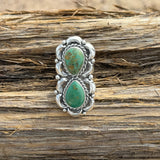 Larry Kaye Two Stone Turquoise Ring