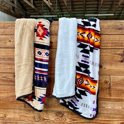 Sherpa Aztec Blankets