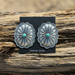 Large Concho Earrings