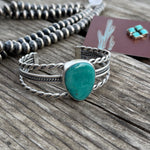Triple Bar Turquoise Cuff