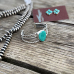 Triple Bar Turquoise Cuff