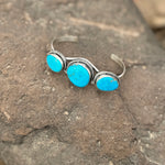 Deep Turquoise Three Stone Cuff