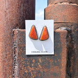 Spiny Oyster & Turquoise Statement Stud Earrings – J. Frank