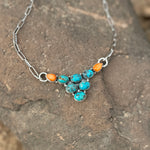 Lorna Turquoise and Spiny Necklace