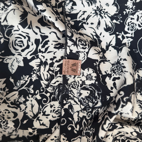 Black and White Floral
