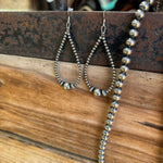 Sterling Western Style Pearl Earrings