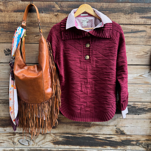 Southwest Merlot Sweater
