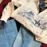 Ariat Desert Scene 1/4 Zip Sweatshirt