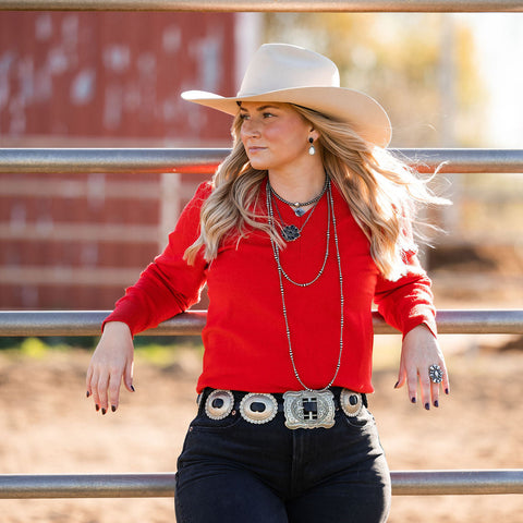 Red and Green V Neck Sweaters