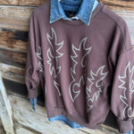 Western Boots Crewneck Sweatshirt