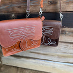 Boot Stitch Leather Crossbody