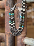 3-Strand Navajo Pearl Turquoise Necklace – by Rose Martin