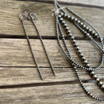 Sterling Western Style Pearl Earrings
