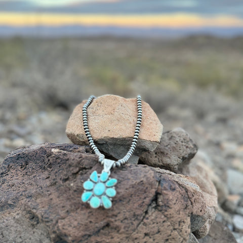 Turquoise Cluster Pendant