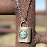 Turquoise Locket Necklaces By Charles Johnson