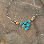 Lorna Turquoise and Spiny Necklace