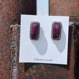 Spiny Oyster & Turquoise Statement Stud Earrings – J. Frank