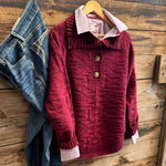 Southwest Merlot Sweater