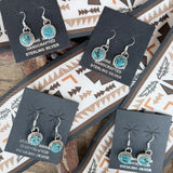 Kingman Turquoise Hook Earrings – Raw Stone