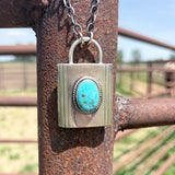 Turquoise Locket Necklaces By Charles Johnson