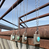 Turquoise Locket Necklaces By Charles Johnson