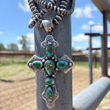 Chimney Butte Sonoran Turquoise Cross Necklace