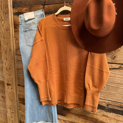 Classic Crew Camel Sweater