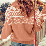 Western Quarter Zip Sweater